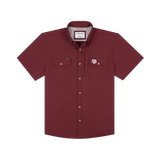 The College Station Original Short Sleeve - Maroon A&M Logo