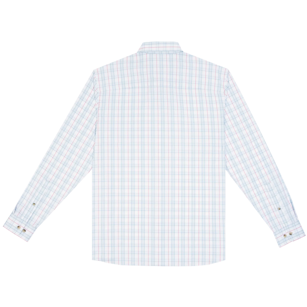 The Croaker Ultra-Lite Long Sleeve - Red/Grey/Blue Plaid