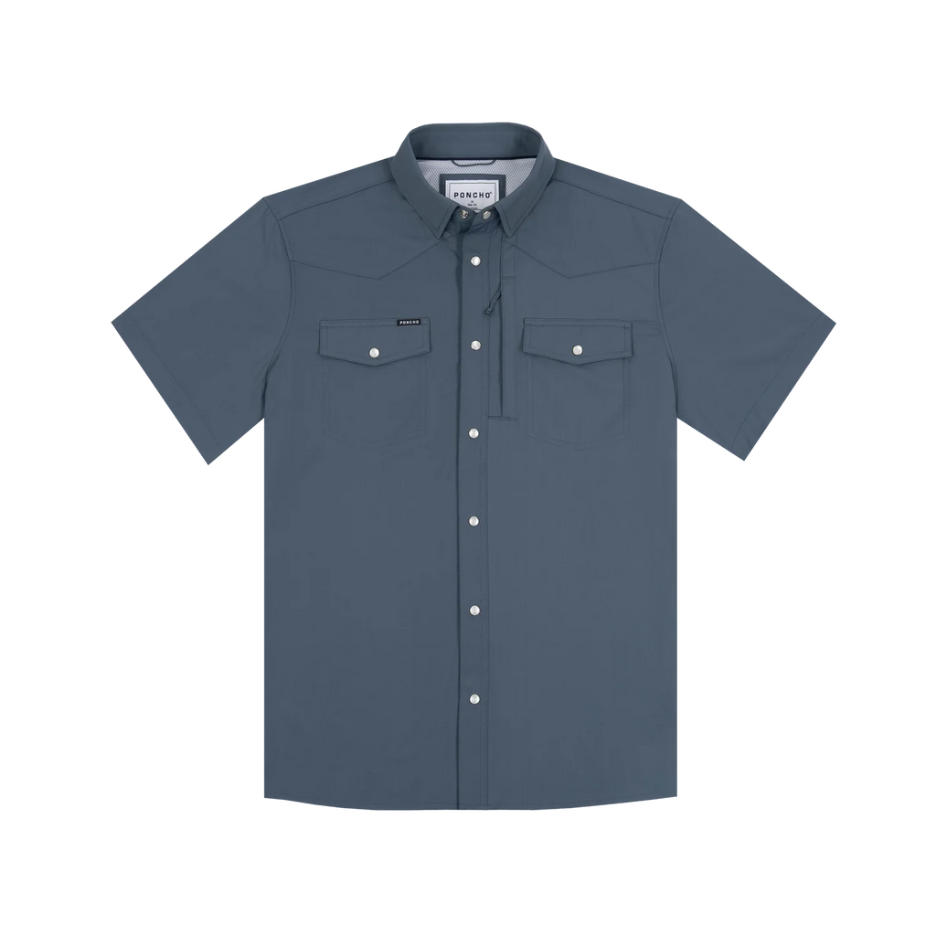 The Dogtooth Western Short Sleeve - Slate
