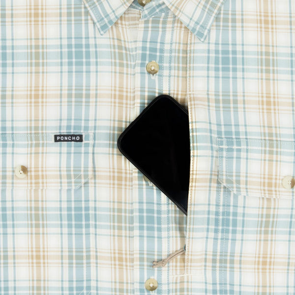 The Double Haul Original Short Sleeve - Brown & Green Plaid