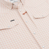 The Jambalaya Western Long Sleeve - Red and Cream Plaid