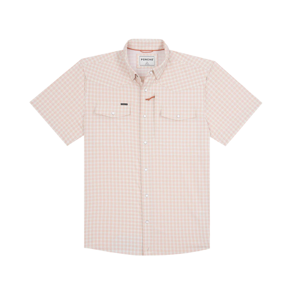 The Etouffee Western Short Sleeve - Red and Cream Plaid