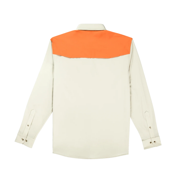 The Hebbronville Original Tuff-Thread Long Sleeve - Tan with Blaze Patch