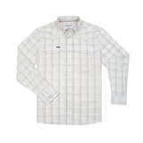 The Kalispell Western Long Sleeve - Grey Blue & Cream Plaid