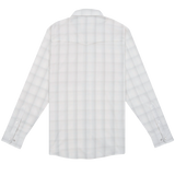 The Kalispell Western Long Sleeve - Grey Blue & Cream Plaid