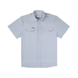 The Mako Western Short Sleeve - Navy and Blue Plaid