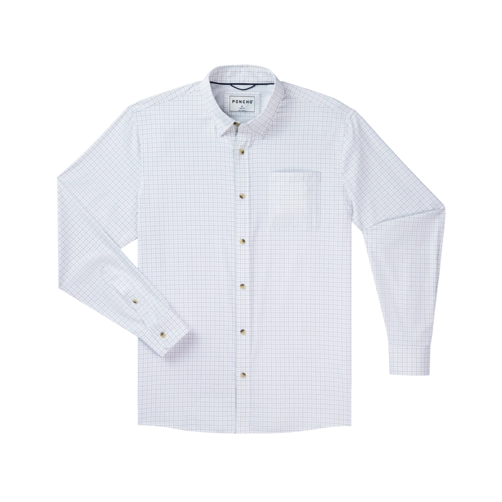 The Palmetto Ultra-Lite Long Sleeve - Double Blue Check