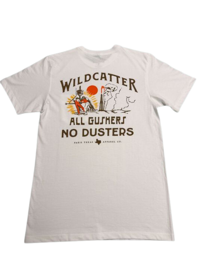 Wildcatter Oil Pocket T-Shirt - White