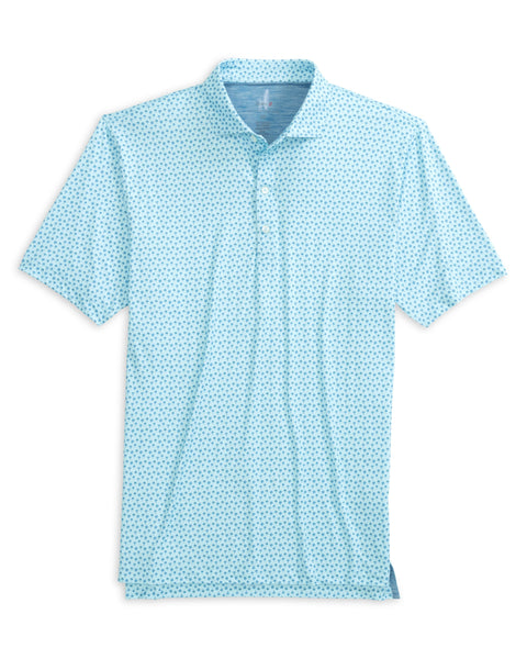 Woods Printed Performance Polo - Riviera