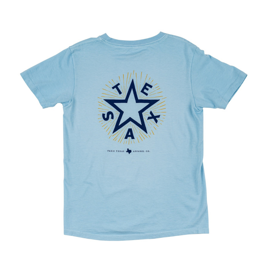 Youth Texas Star T-Shirt - Chambray