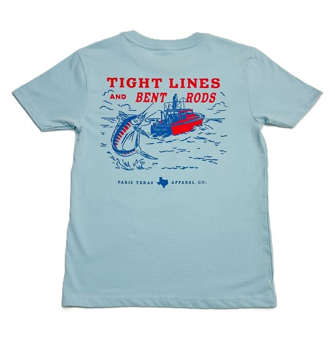 Youth Tight Lines T-Shirt - Chambray