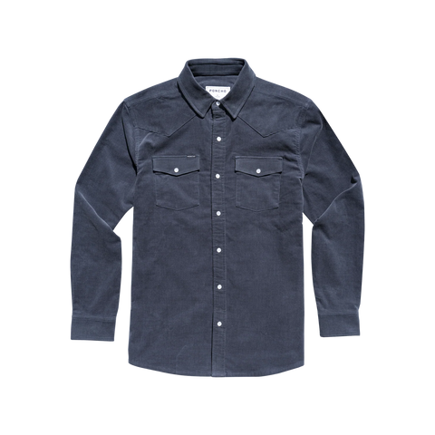 The Barton Springs Corduroy Shirt - Navy