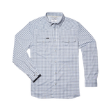 The Blackfin Western Long Sleeve - Navy and Blue Plaid