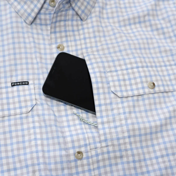 The Channel Cat Original Short Sleeve - Blue & Gray