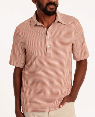 Performance Sport Range Polo - Hobby Stripe Burnt Orange