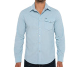 Button Down Corduroy - Iced Blue