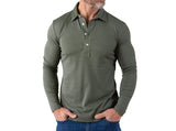 Long Sleeve Range Polo - Olive