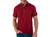 Stretch Players Shirt - Maroon Microstripe