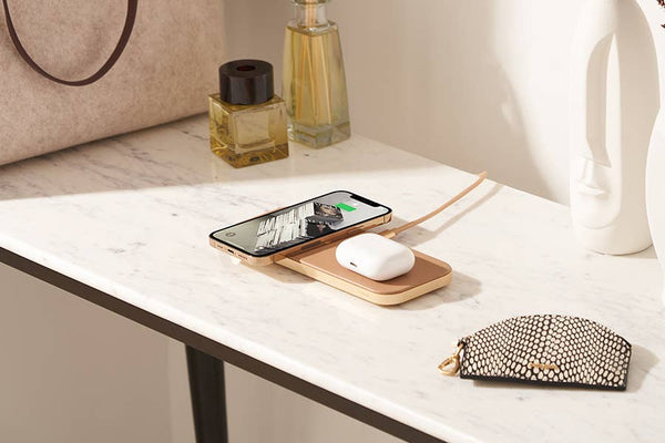 CATCH:2 - Classics Leather Wireless Charger - Dual Charging