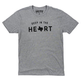 Deep in the Heart T-Shirt - Heather Gray