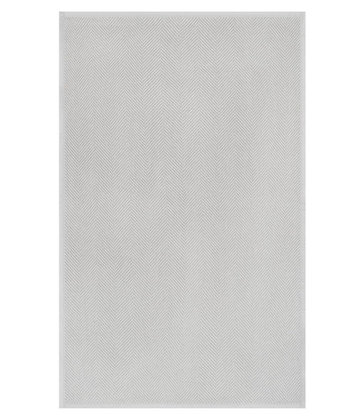 Harborview Herringbone Light Grey Blanket