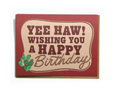 Happy Birthday Card - Yee Haw!