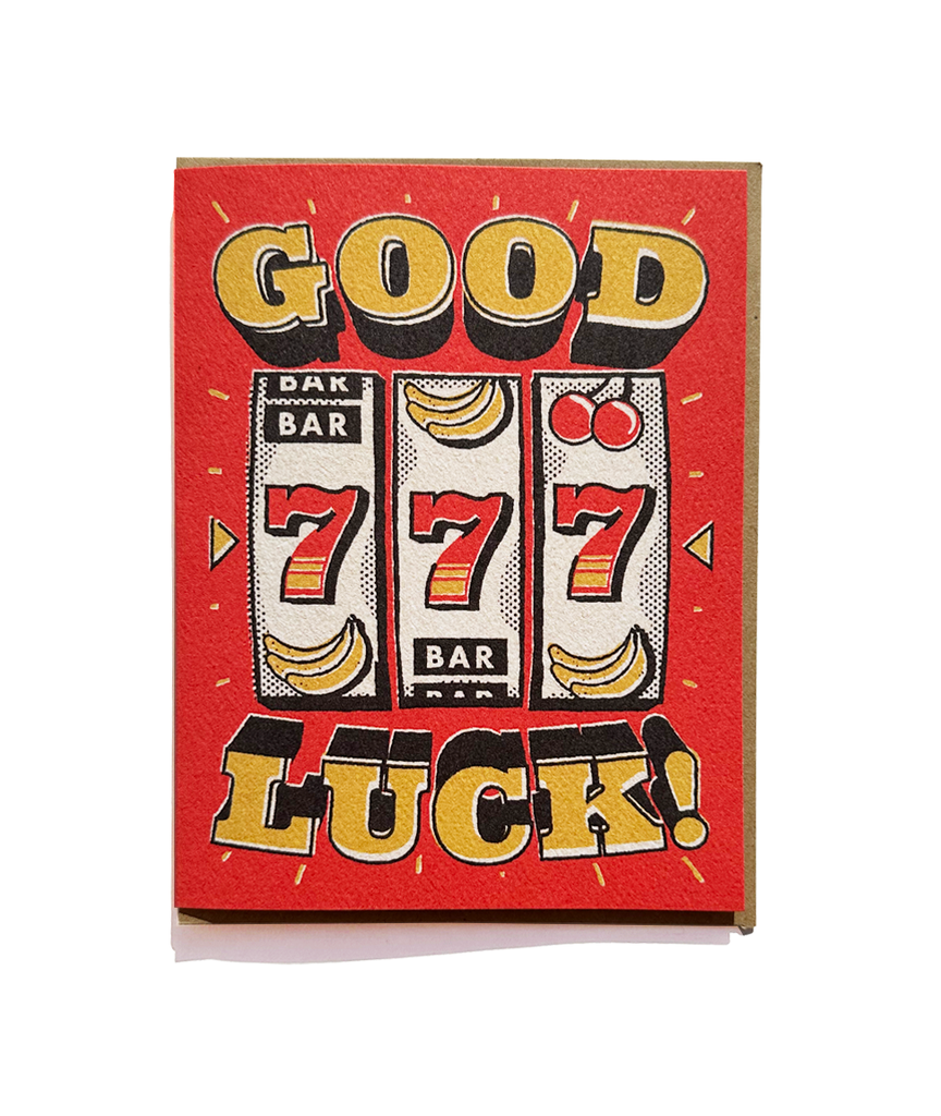 Good Luck - Jackpot Greeting Card