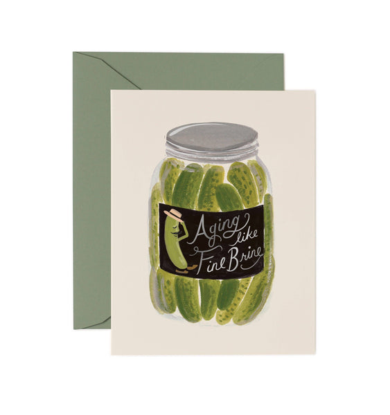Aging Like Fine Brine Birthday Card