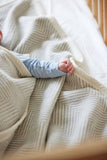 Harborview Herringbone Light Grey Blanket