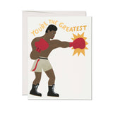 Greatest Boxer greeting card