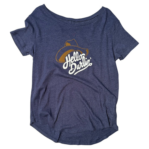 Hello Darlin Women's Jersey T-Shirt - Indigo