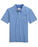 Matthis Stripe Polo - Deep Ocean