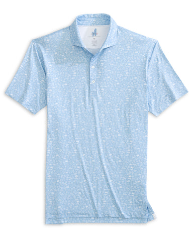 Wine Mixer Printed Featherweight Performance Polo - Kona