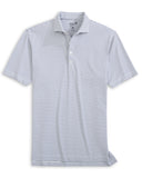 Stetsons Striped Performance Polo - Navy