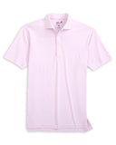 Stetsons Striped Performance Polo - Porto Pink