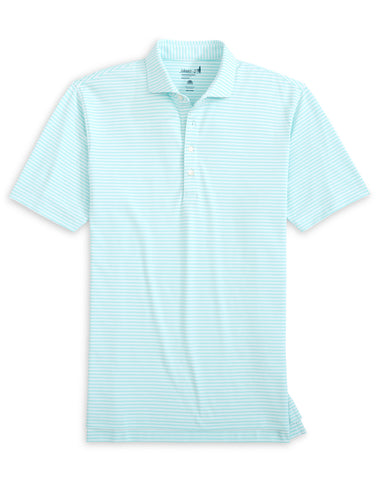 Stetsons Striped Performance Polo - Tarpon