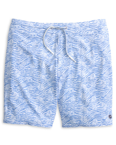 Surfin Safari Half Elastic 7" Swim Trunks - Seychelles