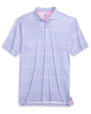 Warwick Striped Performance Polo - Porto Pink