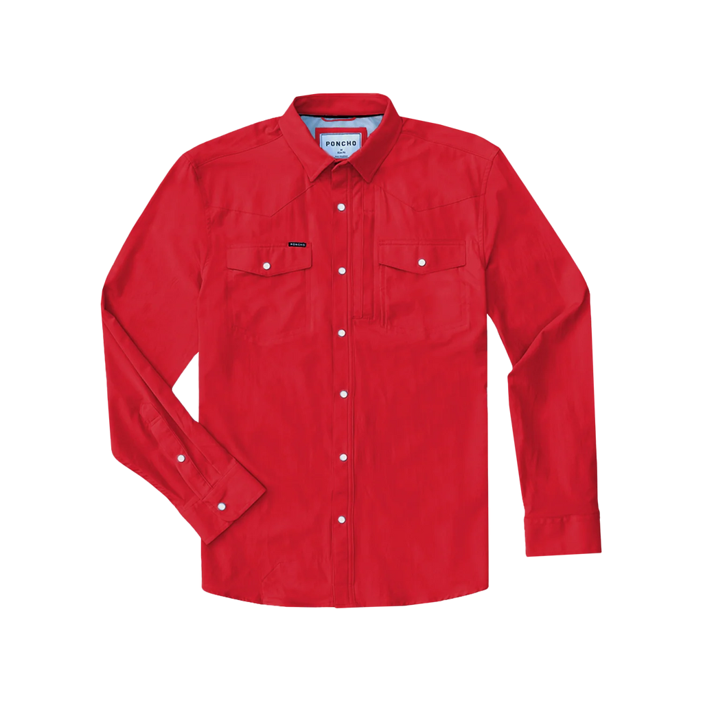 The Jones Western Long Sleeve - Red