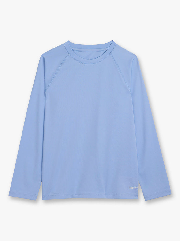 Kids Anchor Rashguard - Light Blue