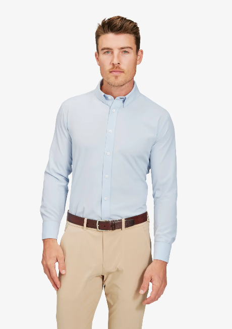 Leeward Formal Shirt - Light Blue Solid