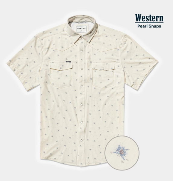 SLIM The Llano Western Short Sleeve - Floral