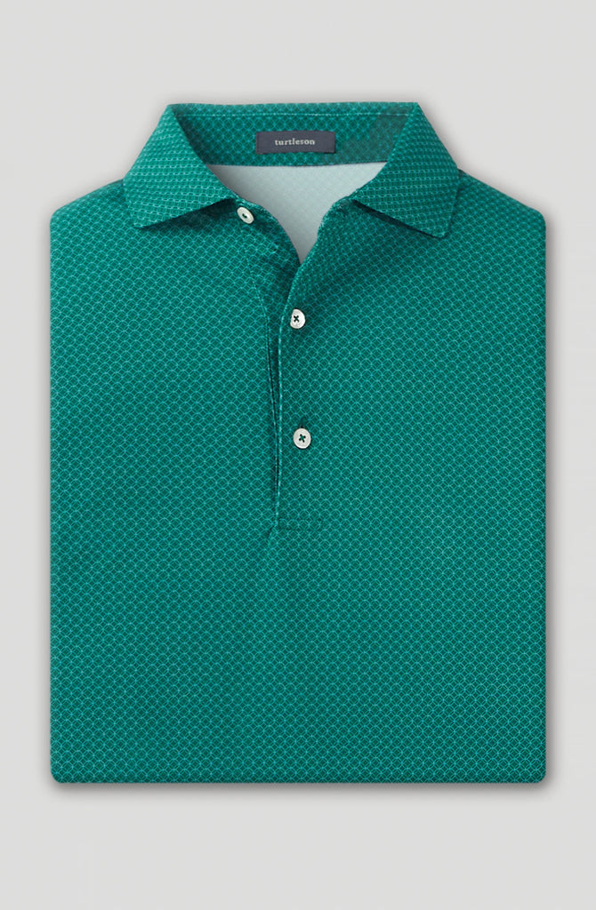 Mason Performance Polo - Evergreen / Luxe Blue
