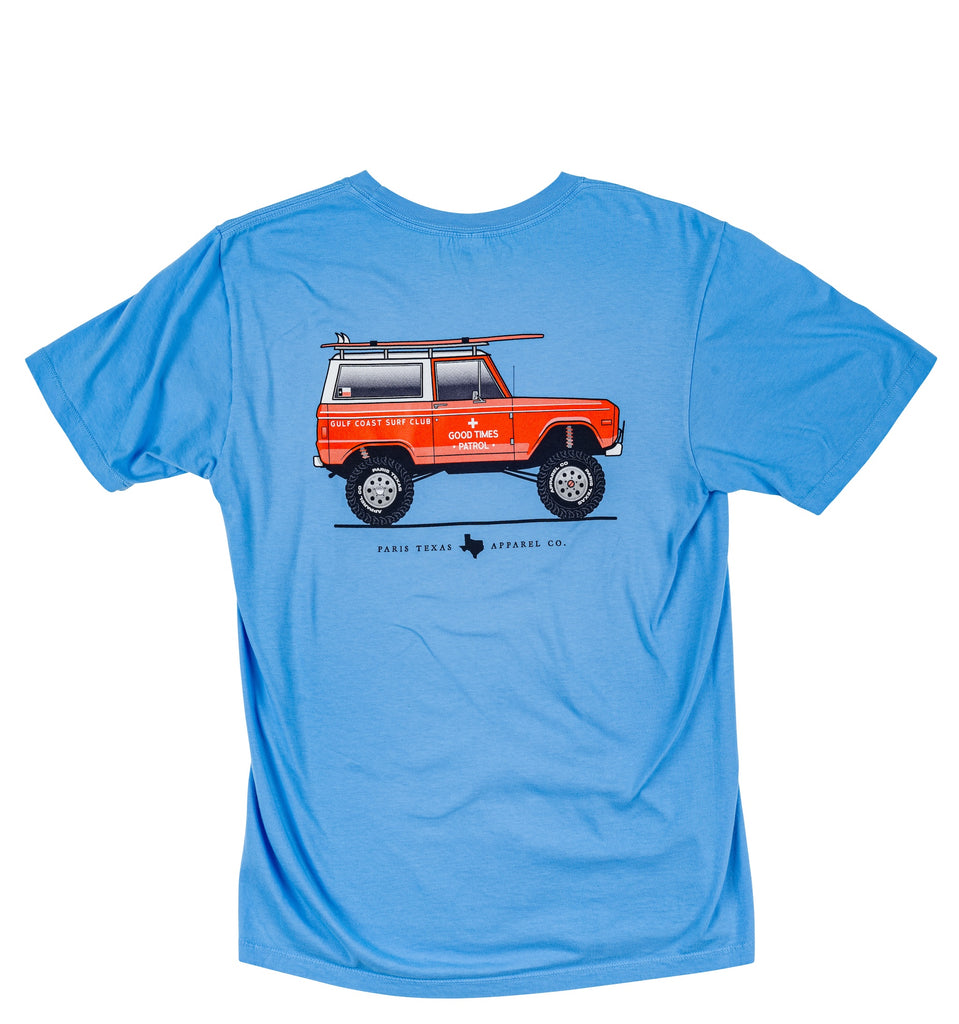Gulf Coast Bronco Pocket T-Shirt - Azure