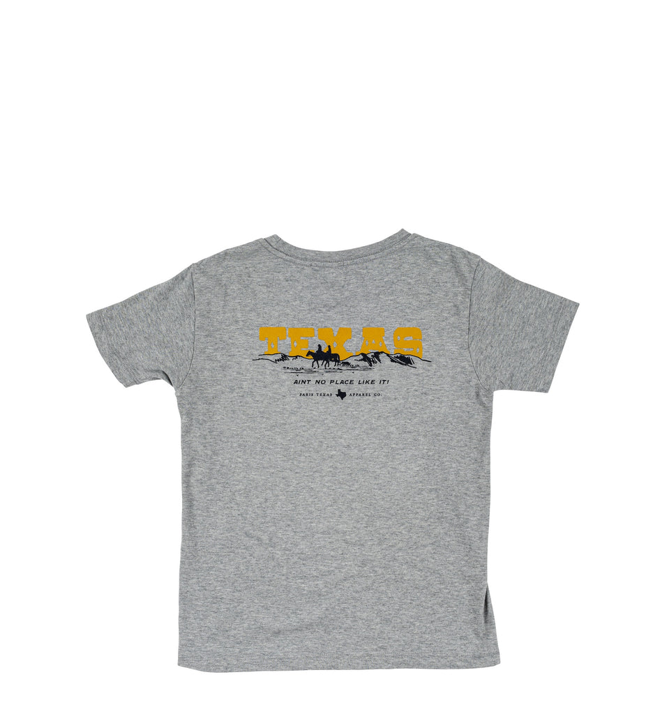 Youth Texas Landscape T-Shirt - Heather Gray