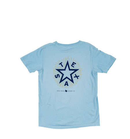 Gulf Coast Bronco Pocket T-Shirt - Azure