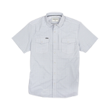 The Shorthorn Western Short Sleeve - Grey and Blue Plaid