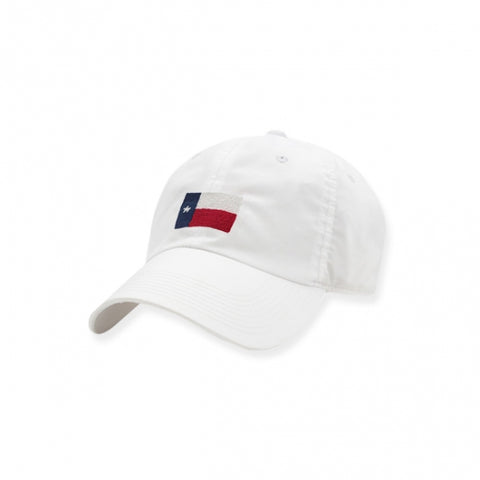 Texas Flag Needlepoint Hat - White