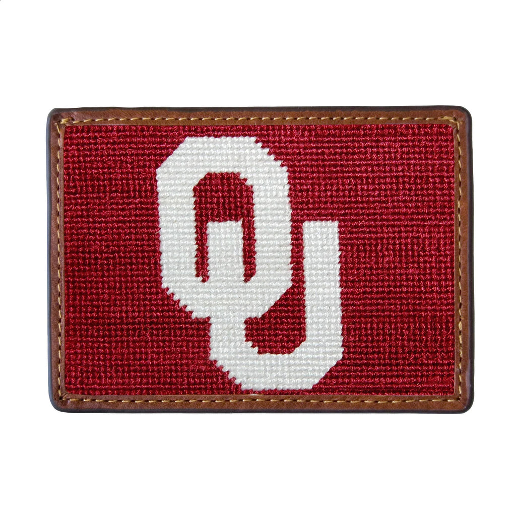 Oklahoma Needlepoint Card Wallet