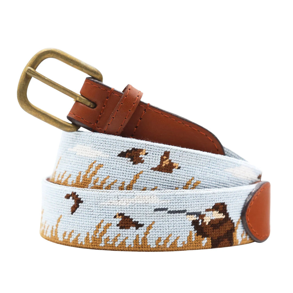 Upland Shoot Needlepoint Belt - Scene